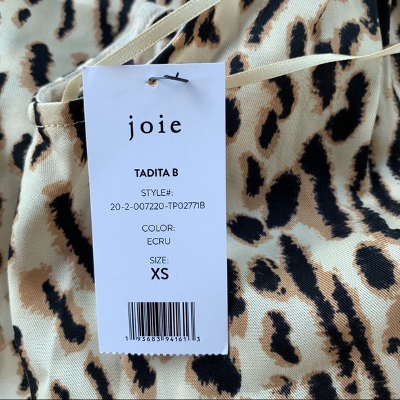 Joie Tadita Leopard Twill Sleveless Top - Picture 8 of 10
